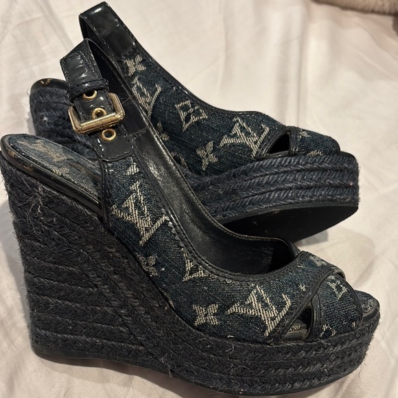 Louis Vuitton Women's Black Slingback Shoes - Picture 2 of 3